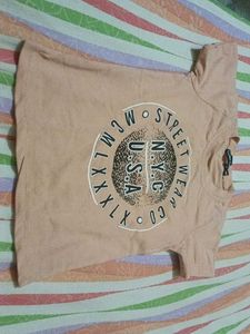 Peach Graphic Tee