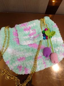 Crochet Valvet Yarn Bag