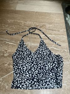 Animal Print Halter Top