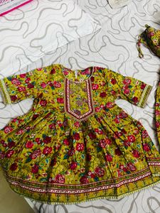 Floral Print Anarkali Dress