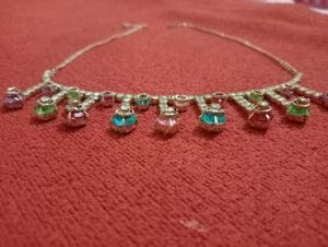 Multicolour Necklace With Earrings