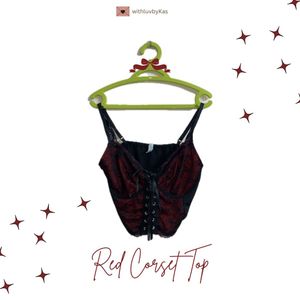 Red Corset Top