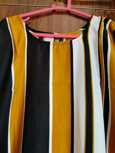Striped A-Line kurta, Size- XL