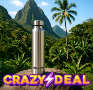 Nelcon Stainless Steel Single Walled Water Bottle