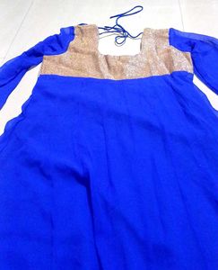 Royal Blue Anarkali Dress