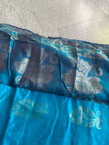 Elegant Teal Saree