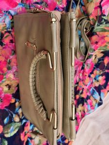 Elegant Clutch with Unique Handle