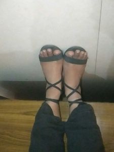 black heels gud condition