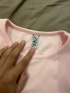 Pink Colored Zara T Shirt