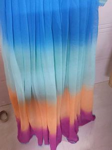 Blue Dress with Lace Detail