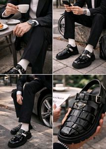 Prada Black Cage Sandals