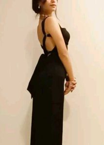 Backless Black Dress