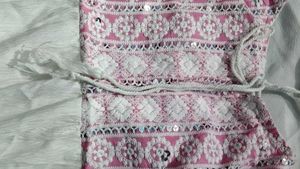 Cute Pink Embroidered Top