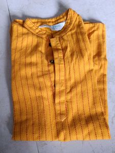 Kids yellow kurta & payjma For 2 Year Boys