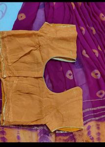 Saree With Stitched Blouse