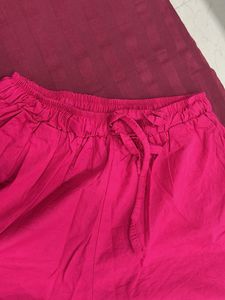 Pink Cargo Style Joggers