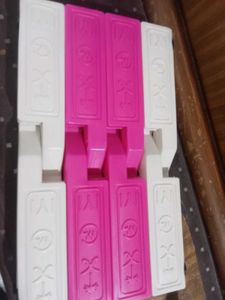 Pink &amp; White Book Stand