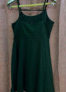 Sparkling Dark Green Dress