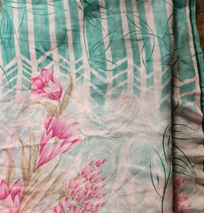 Elegant Floral Print Saree