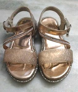 Girls' Rose Gold Sandals
