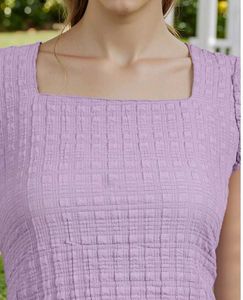 SHEIN BRAND Ruffled Cap Sleeves Top