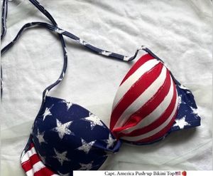 Captain America Pushup Bikini Top