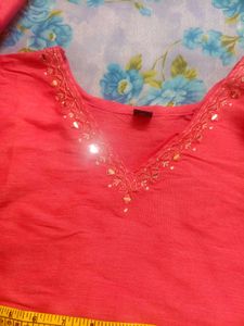 Elegant Peach Kurta
