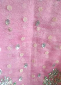 Pink Embellished saree