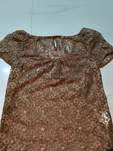 Brown Lace Top