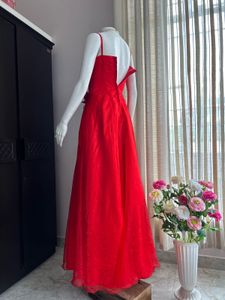 Red Organza Luxury Gown
