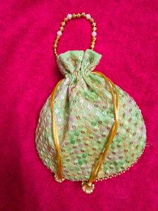 Silk Wedding Potli