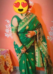 Banarsi Green Colour Saree