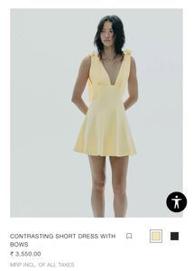 ZARA short Dress With Bows