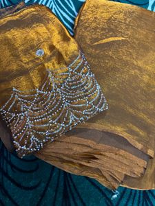 Fuschia Pink  pro premium Embellished Saree