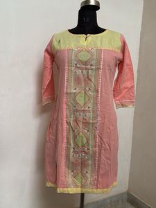 Elegant Pink Cotton Kurta