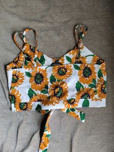 Sunflower Crop Top