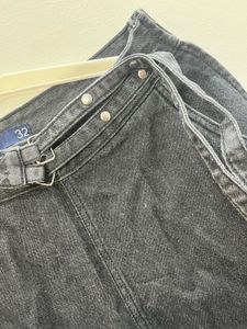 Charcoal Black Flared Jeans