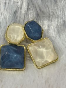 🌊 Ocean Mist Mosaic Studs