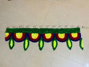 Handmade woollen rangoli