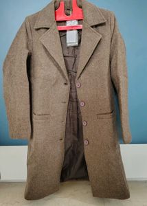 Brown Wool Blend Coat