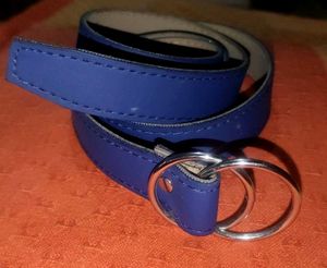 Blue Double Ring Belt