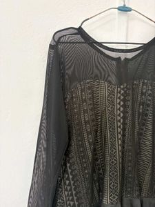 Black Mesh Top