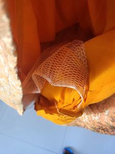 Banarsi Gown With Cape And Cancan