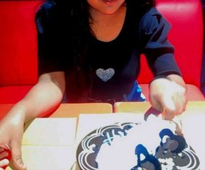 Black Beauty With White Dimond Heart