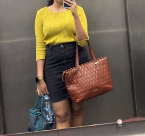Black Denim Skirt