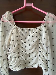 Urbanic Polka Dot Top Women