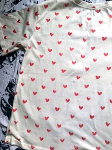 Heart Print Tee