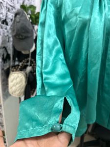 Vintage Emerald Green Blouse