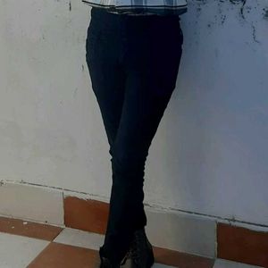High Waist Black Jeans