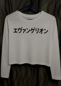 Shinji Anime Graphic Crop Top